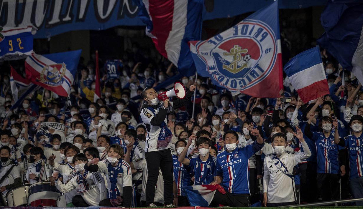 Yokohama F. Marinos akan bertandang ke markas F.C.Tokyo pada Sabtu (3/6/2023) pukul 13.00 WIB di Stadion Ajinomoto, dan disiarkan langsung di channel YouTube J.League International. (AFP/Yuichi Yamazaki)