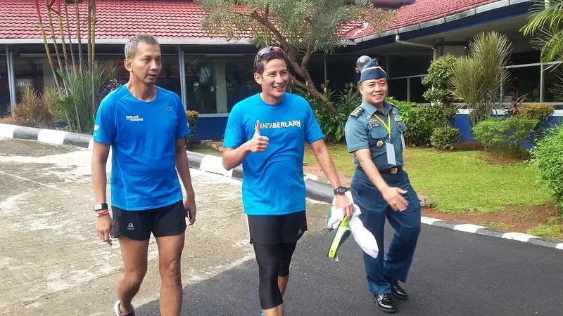 Sandiaga Uno di RSAL Mintohardjo