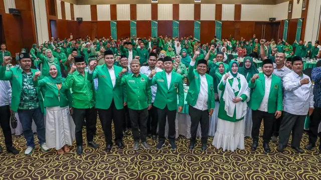 Pelaksana Tugas (Plt) Ketua Umum Partai Persatuan Pembangunan (PPP) Muhamad Mardiono di  Rapat Pimpinan Wilayah (Rapimwil) PPP Provinsi Aceh, di Hotel Hermes, Kota Banda Aceh. (Istimewa)