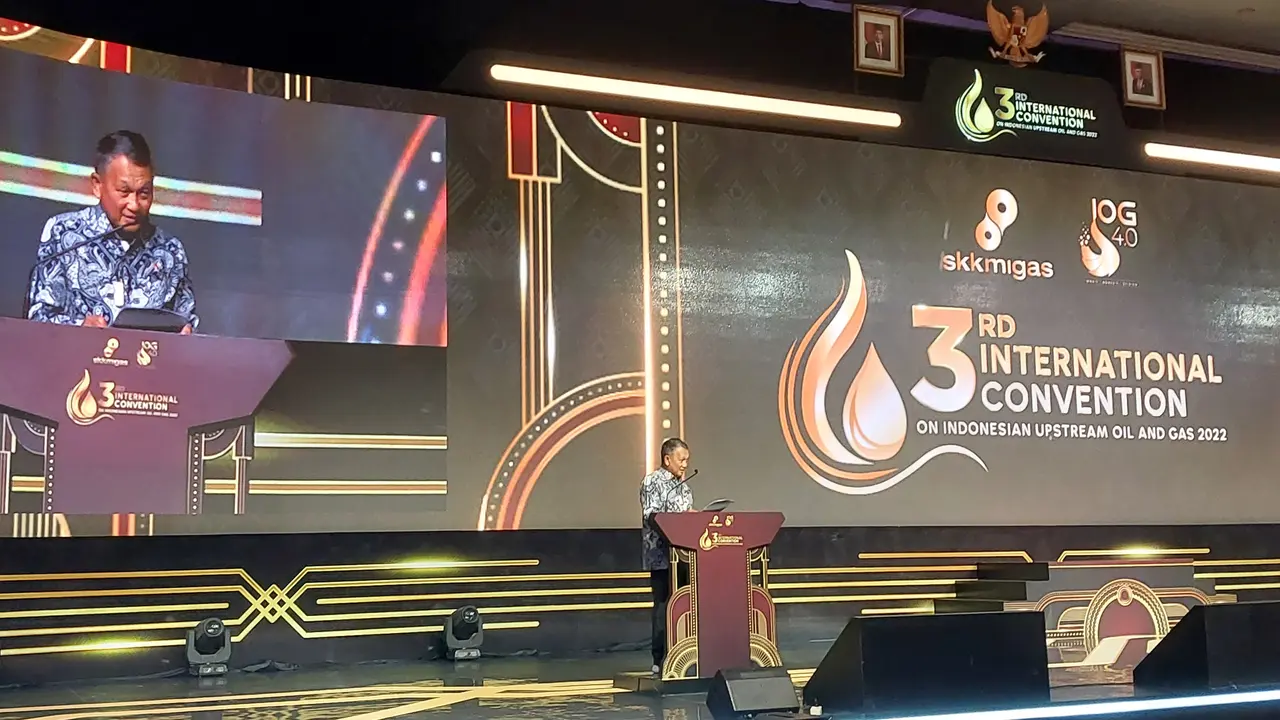 Menteri Energi dan Sumber Daya Mineral (ESDM) Arifin Tasrif dalam 3rd International Convention on Indonesian Upstream Oil and Gas 2022