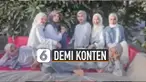 Beredar video sekumpulan perempuan berpose dan berfoto seperti menginjak bendera merah putih. Ini dia klarifikasinya.