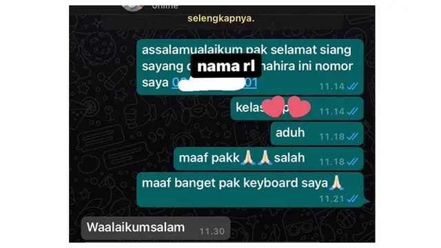7 Chat Typo Netizen Bilang Sayang Ini Bikin Salah Paham