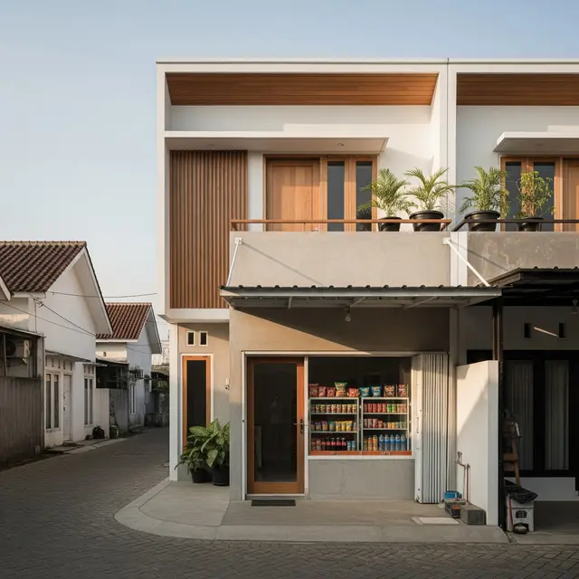 Model Rumah Minimalis Depan Ada Toko