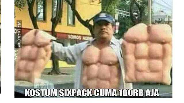 6 Aksi Bapak-Bapak Ingin Punya Perut Six Pack Ini Kocak (1cak)