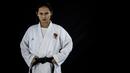 Karateka Indonesia, Ceyco Georgia, berpose saat berada di Tatsujin MMA South Quarter, Jakarta, Kamis (21/7/2018). Dirinya merupakan salah satu karateka yang akan turun pada Asian Games XVIII. (Bola.com/Vitalis Yogi Trisna)