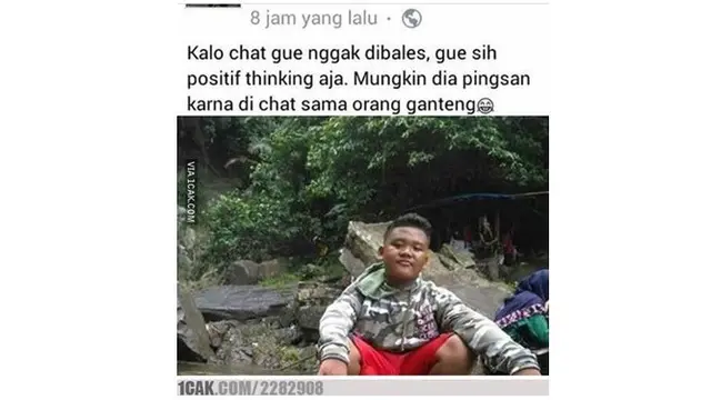 6 Status Facebook Cowok Terlalu Pede Ini Bikin Ngelus Dada