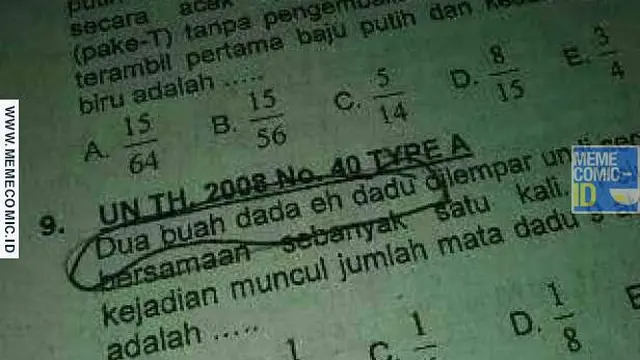 soal ujian nyeleneh (foto: brilio)