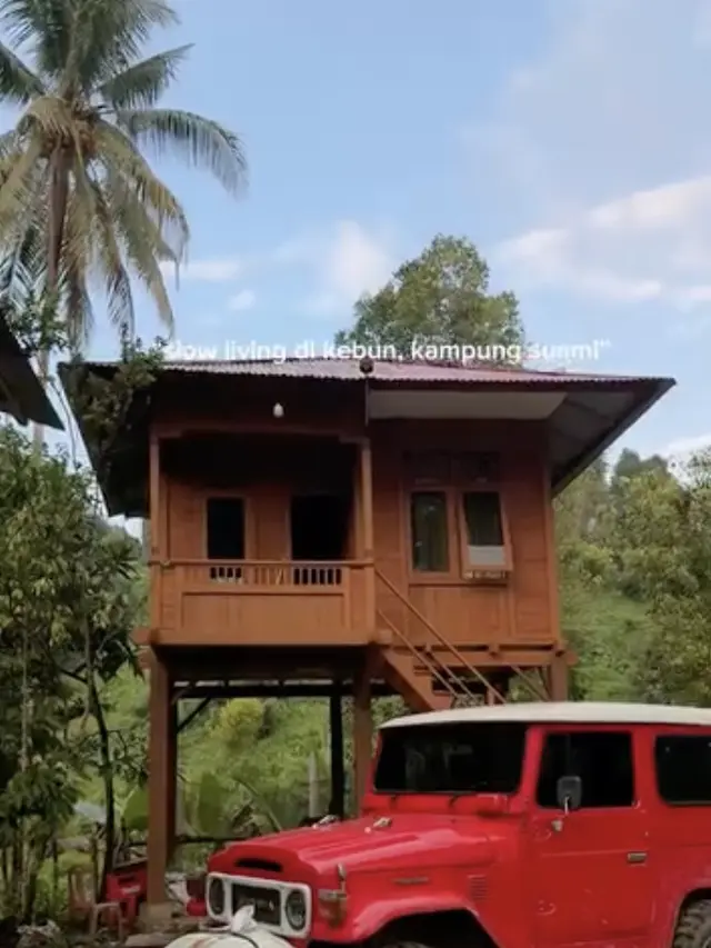 Potret Dapur di Kebun Kampung Halaman Suami Dinda Hauw