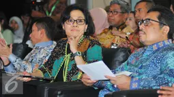 Sri Mulyani saat menghadiri pameran pendidikan tinggi LPDP Edufair 2017 di Kantor Kemenkeu, Jakarta, Selasa (31/1). Exhibitor tersebut terdiri dari kampus terbaik dalam dan luar negeri, kedutaan besar negara sahabat. (Liputan6.com/Angga Yuniar)