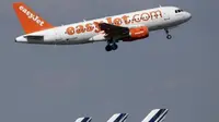 Ilustrasi pesawat Easyjet. (Reuters)