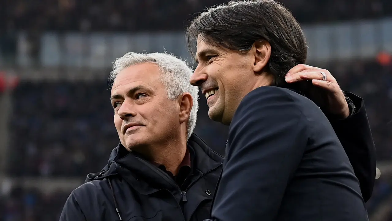 Jose Mourinho dan Simone Inzaghi