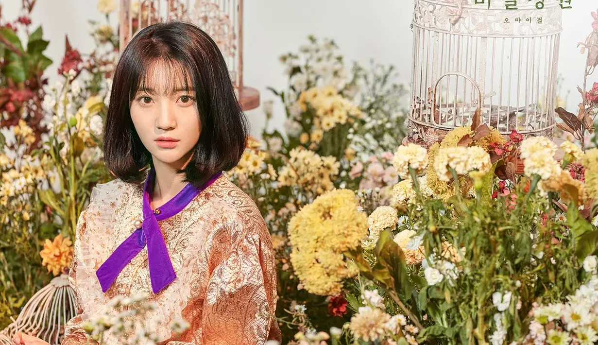 Binnie Oh My Girl berhasil menarik perhatian orang-orang di Jepang berkat wajahnya yang sangat imut. (Foto: Soompi.com)