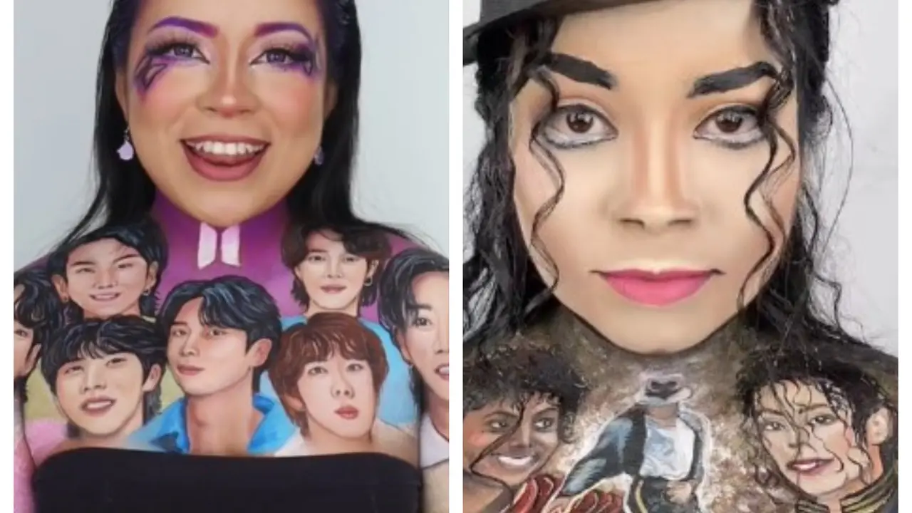 Jadikan Badan Sebagai Kanvas, Hasil Lukis Wanita Ini Bikin Warganet Terpukau