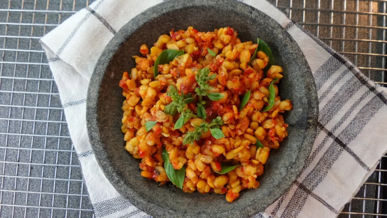 sambal bawang tempe