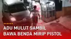 Video CCTV memperlihatkan sebuah mobil tabrak motor yang parkir di depan warung viral di media sosial.