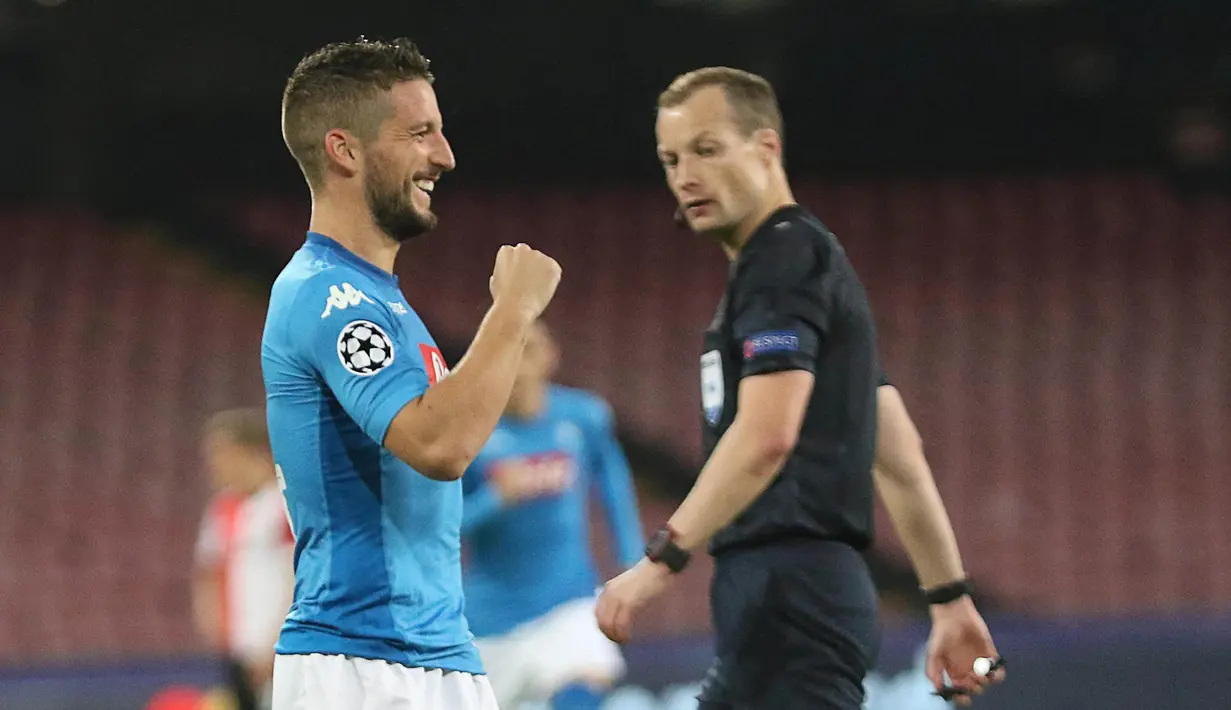 10. Dries Mertens (Belgia) - Napoli. (AP/Ciro Fusco)