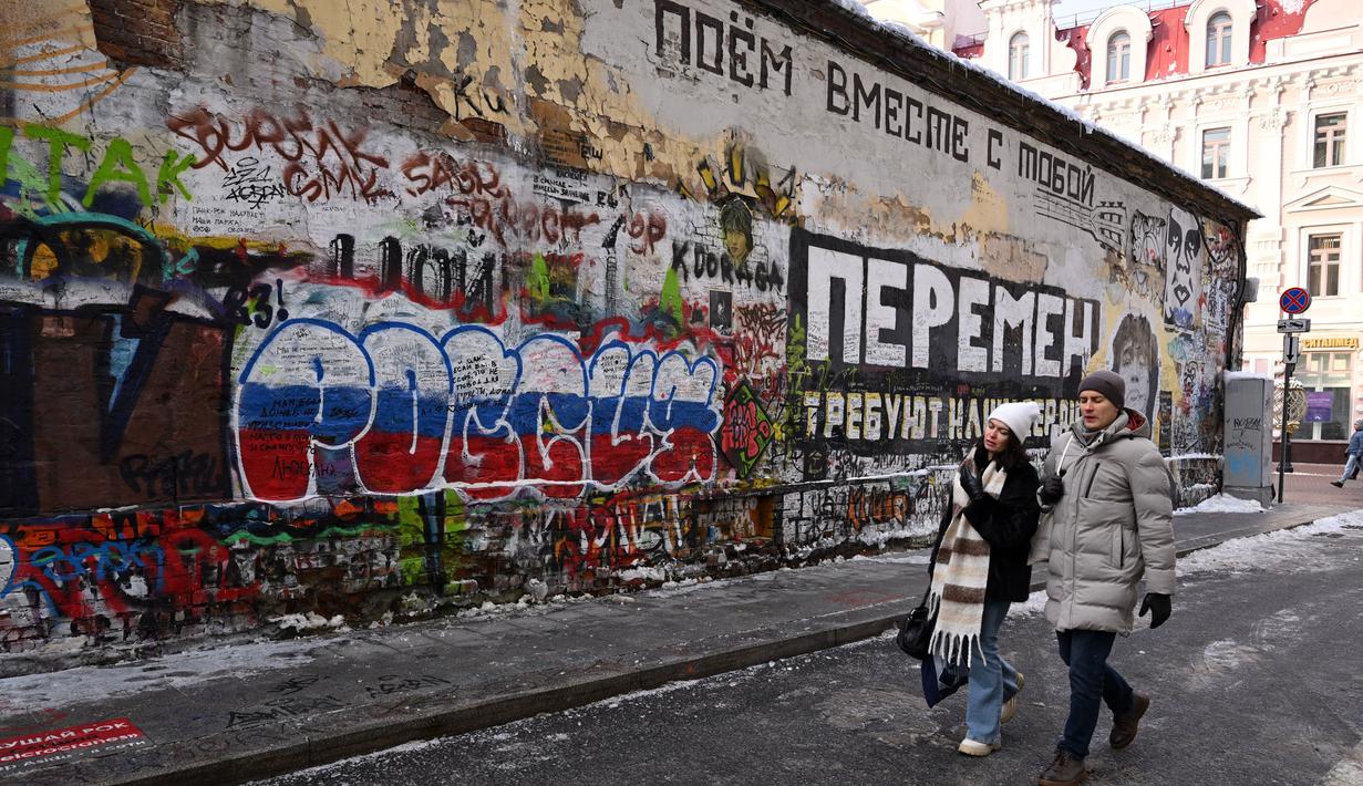Majelis tinggi parlemen Rusia pada 7 Desember 2023 menetapkan 17 Maret 2024 sebagai tanggal pemilihan presiden berikutnya. (NATALIA KOLESNIKOVA/AFP)