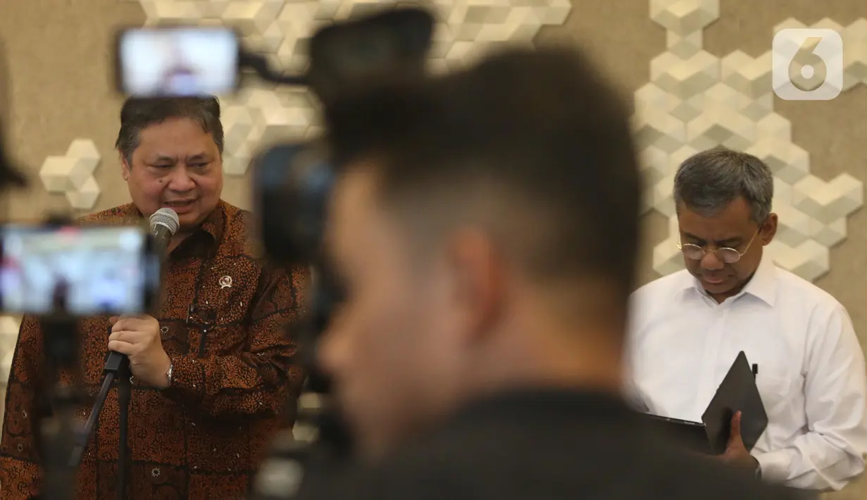 Menko Airlangga juga masih optimis pertumbuhan ekonomi Indonesia tahun ini bisa tumbuh diatas 5 persen, yakni 5,1 persen. (merdeka.com/Arie Basuki)