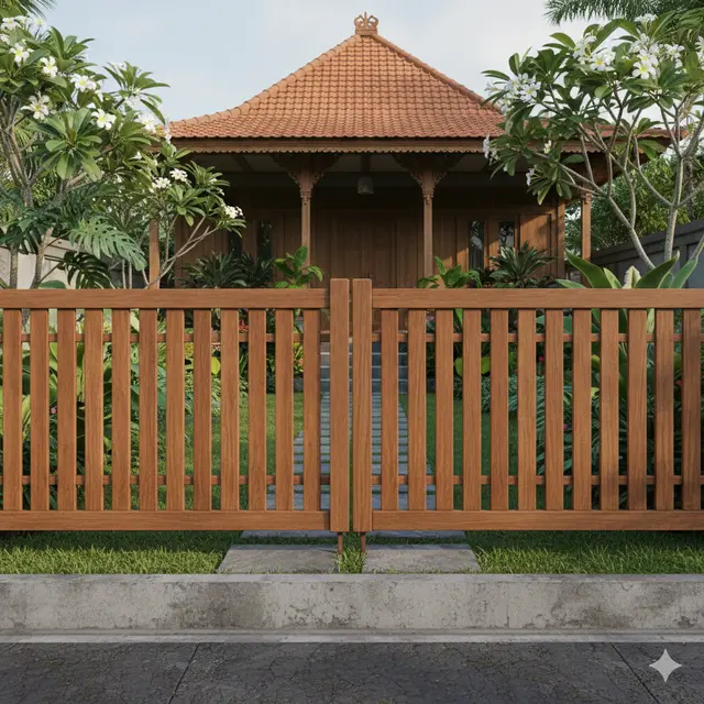 Model Pagar Klasik Sederhana yang Timeless (Foto: Gemini AI)