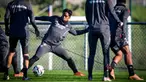 Endrick yang baru saja dilepas Real Madrid langsung tancap gas mengikuti sesi latihan bersama klub barunya Olympique Lyon. (AFP/Olivier Chassignole)