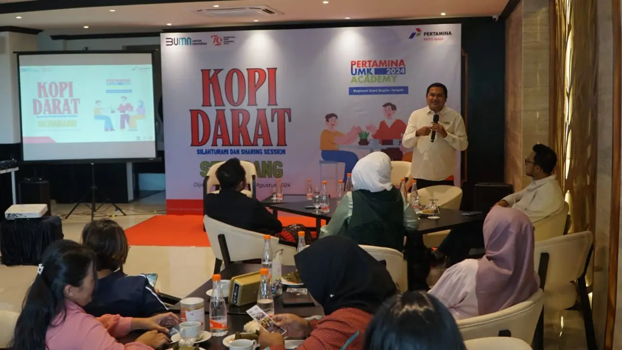Pertamina gelar ’Kopi Darat’ untuk ungkap rahasia pengusaha sukses sebagai kelanjutan dari UMK Academy Pertamina Regional Jawa Bagian Tengah 2024. (Foto: Pertamina)