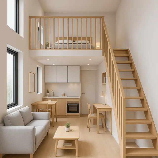 8 Model Rumah Kecil 3x6 dengan Mezzanine 2 Lantai Mini/Ilustrasi gambar oleh AI