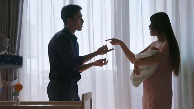 Sepasang suami istri bertengkar