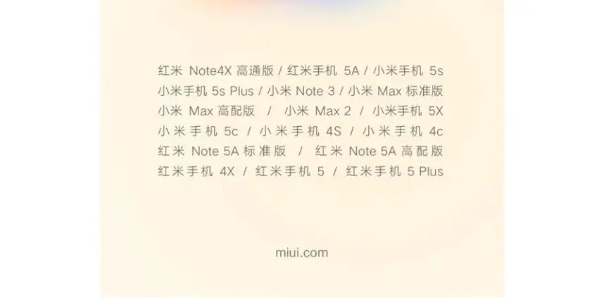 Daftar perangkat yang kebagian MIUI 10 (Foto: Gizmochina)