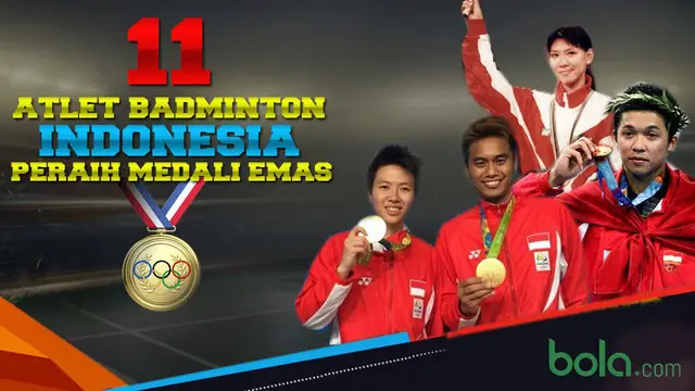 Video para pebulutangkis Indonesia yang meraih medali emas di ajang Olimpiade, salah satunya Tontowi Ahmad/Liliyana Natsir peraih ganda campuran di Rio 2016.
