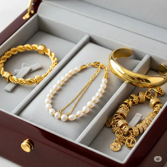 Jenis Model Gelang Emas yang Populer dan Elegan.
