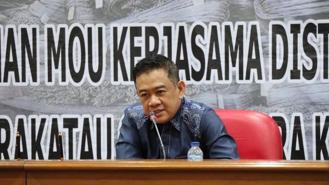 Direktur Utama (Dirut) PT Krakatau Bandar Samudera (KBS) Akbar Djohan. (Dok KBS)