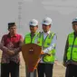 Pemerintah Provinsi (Pemprov) DKI Jakarta melakukan groundbreaking pembangunan Refuse Derived Fuel (RDF) Plant di Rorotan, Jakarta Utara. (Winda Nelfira).