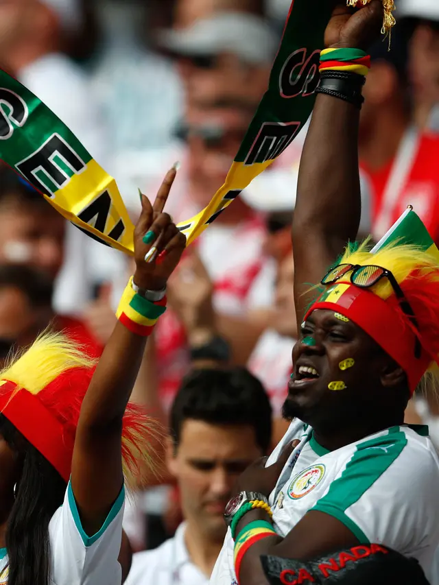 Gaya Unik Suporter Senegal di Piala Dunia 2018