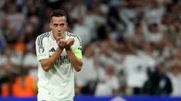 Lucas Vazquez akhirnya mengakhiri perjalanan panjangnya bersama Real Madrid. Ia meninggalkan klub dengan membawa lima gelar Liga Champions dan status legenda. (AFP/Pierre-Philippe)