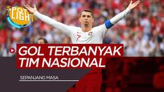 Berita Video Spotlight Cristiano ronaldo dan 3 pemain dengan gol terbanyak di Tim Nasional