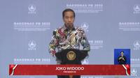 Presiden Joko Widodo (Jokowi) saat membuka Rapat Koordinasi Nasional Penanggulangan Bencana di JIExpo Kemayoran, Jakarta, Kamis (2/3/2023). (Dok. Tangkapan Layar Youtube)