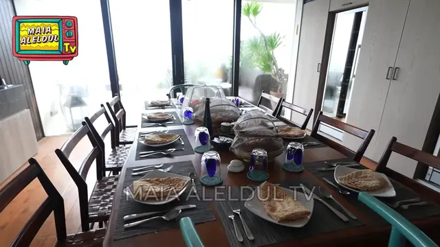 Potret Ruang Makan Villa Maia Estianty di Bali