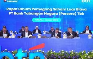 Rapat Umum Pemegang Saham Luar Biasa (RUPSLB) PT Bank Tabungan Negara (Persero) Tbk (BTN) yang digelar pada Rabu (7/1/2026) memutuskan menambah satu orang untuk mengisi jajaran komisaris perseroan.