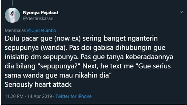 Cuitan Cerita Kebohongan Mantan Ini Bikin Nyesek