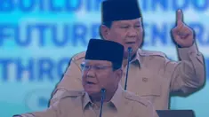 Presiden Prabowo Subianto menghadiri acara 'Building Indonesia's Future Generations Through Nutrition' yang diselenggarakan di Sentul International Convention Center (SICC), Bogor, Jawa Barat,  Rabu (3/6). Dalam acara tersebut, Presiden Prabowo mengatakan mendapat laporan terkait kinerja buruk Ke...