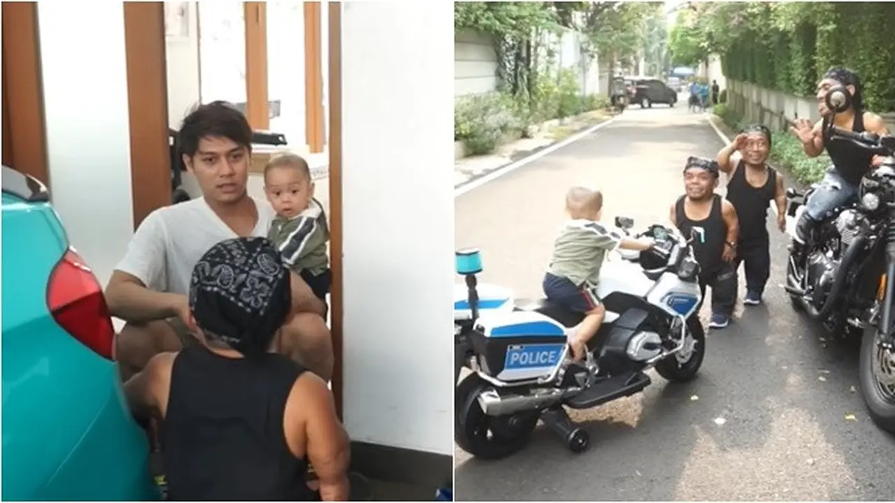 6 Potret Anak Rizky Billar Main Bareng Ucok Baba, Ceria Sebelum Operasi Hernia