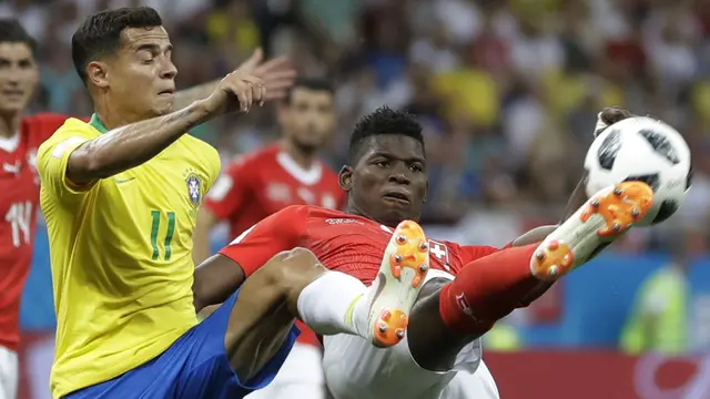 FOTO: Sempat Unggul, Brasil Akhirnya Tertahan saat Hadapi Swiss
