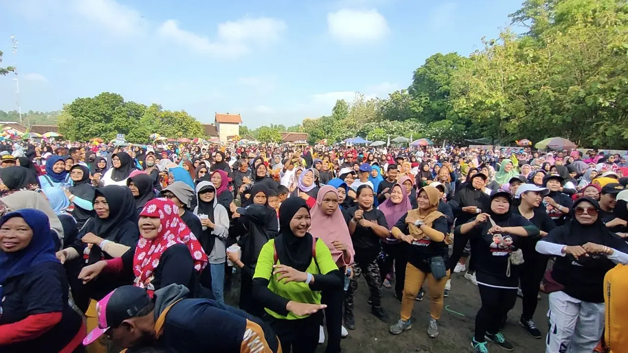 Ribuan orang ikut senam gemoy