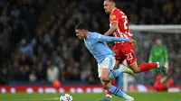 Manchester City&nbsp;vs Crvena Zvezda di Liga Champions. (Paul ELLIS / AFP)