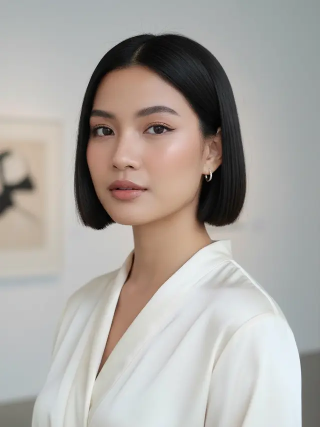 Potongan Rambut Wanita Pendek untuk Rambut Mengembang (Foto: Gemini AI)