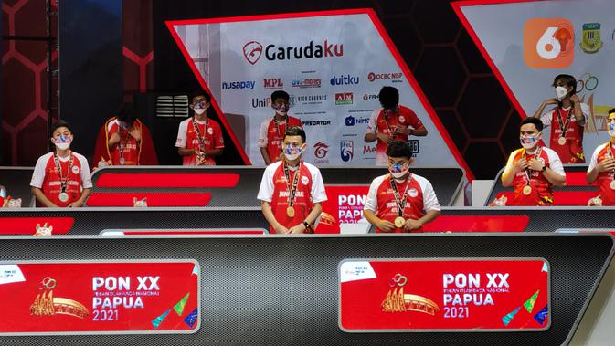 Penutupan ekshibisi esports PON XX Papua 2021. (Liputan6.com/ Yuslianson)