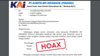 Belakangan ini muncul modus indikasi penipuan berupa surat undangan rekrutmen pegawai KAI yang mengharuskan peserta untuk menggunakan hotel dan transportasi yang telah disediakan.