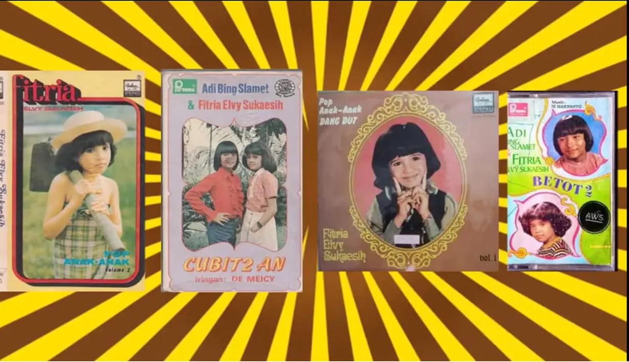 Selain Rhoma Irama, ada juga anak Elvy Sukaesih yang sempat menjadi penyanyi cilik. Namanya Fitria Elvy Sukaesih. Fitria merupakan anak kedua pasangan Elvy Sukaesih dan Zaiun Zeidh Abu Bakar Jindan.Beberapa album dirilis semasa menjadi  penyanyi cilik diantaranya Cubit Cubitan. [Youtube@Demash Channel]