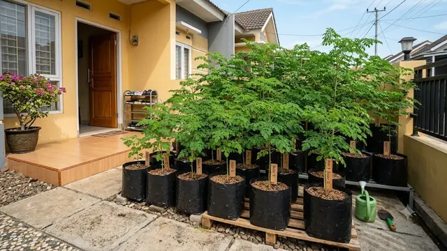 Inspirasi Kebun Kelor Mini di Halaman Rumah Lahan Terbatas