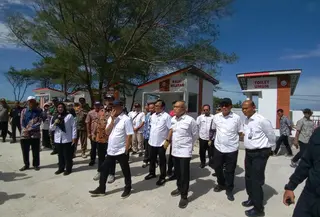 Menteri KKP Tinjau Kampung Nelayan Merah Putih Poncosari Bantul (Foto: Kukuh/Liputan6.com)